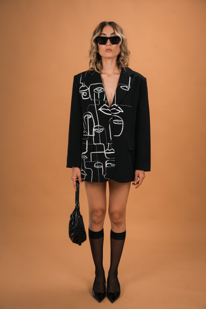 Custom Hand-Painted Jacket - Simple