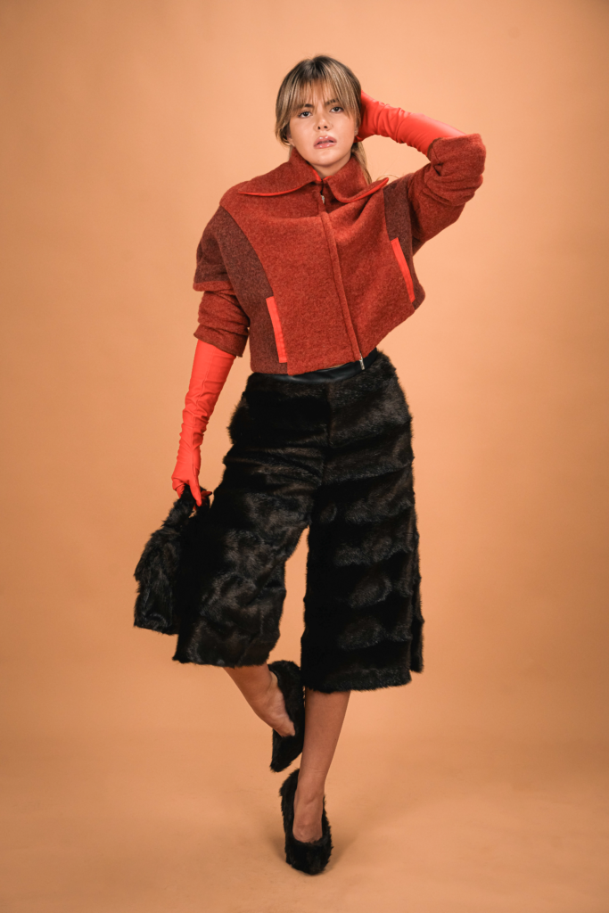 Faux Fur Pants