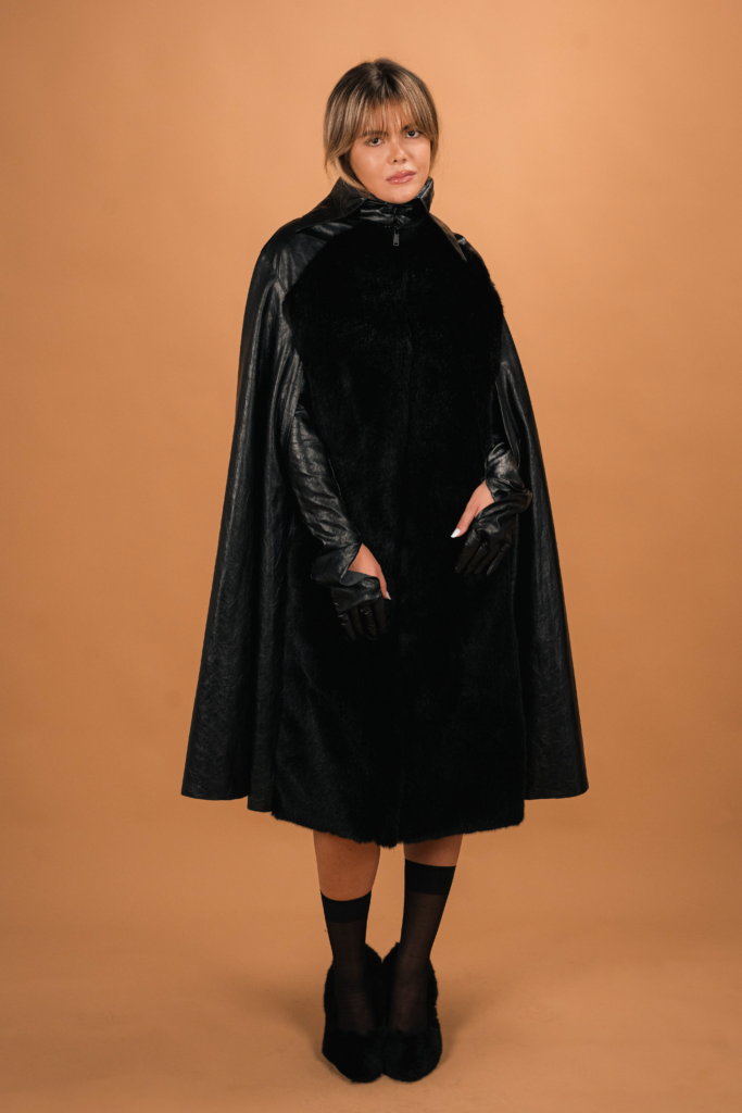 Vegan Leather Cape
