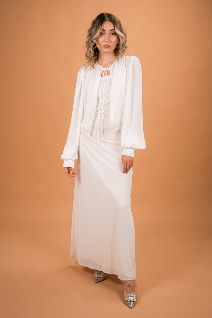 Natural Silk Dress Ensemble